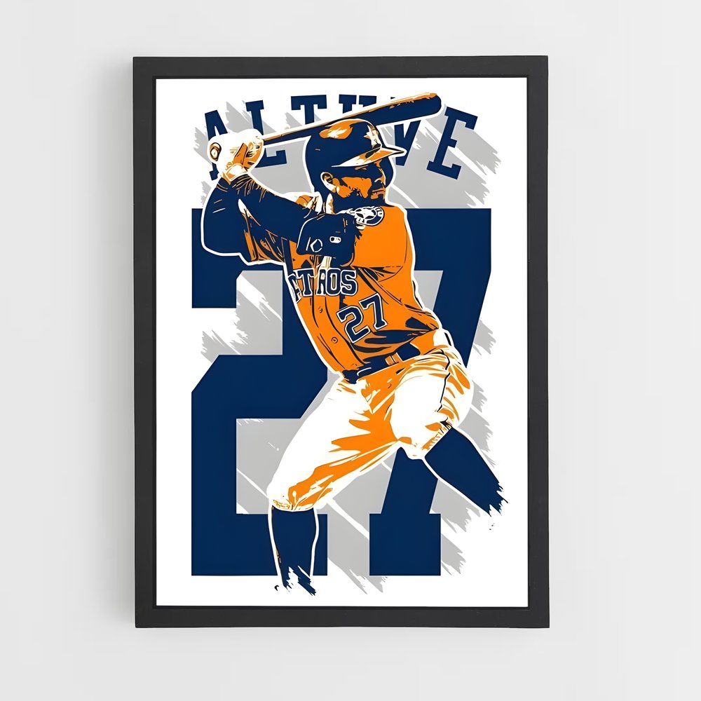 Poster Jose altuve – affiche Baseball (vue 2)